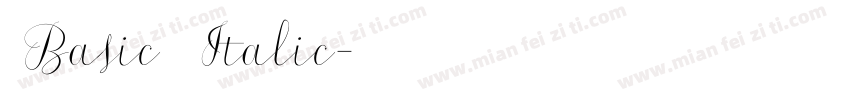 Basic Italic字体转换